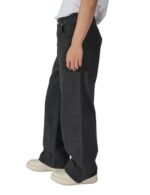 Plaid&Plain Men's Hip Hop Baggy Jeans Casual Wide Leg Y2k Skateboard Vintage Denim Pants Streetwear