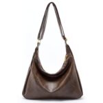celestina Hobo Bags for Women, Ultra Soft Foldable Vegan Leather Shoulder Handbag, Stylish Slouchy Tote Purses - Image 3