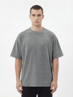 JMIERR 2 Pack Oversized T Shirts for Men Women Vintage Wash 100% Cotton Crewneck Heavyweight Tee Tops