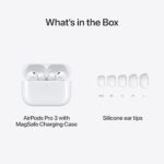 Apple AirPods Pro 3 Wireless Earbuds, Active Noise Cancellation, Live Translation, Heart Rate Sensing,Hearing Aid Feature,Bluetooth Headphones,Spatial Audio, High-Fidelity Sound, USB-C Charging, White Visit the Apple Store - Image 2