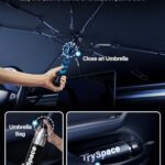 2026 TrySpace Car Windshield Sun Shade Umbrella - [Silver Heat Shield & UV Reflective] Protector for Cars, Universal Fit Medium (56"x31") | 25°F Cooler, Friendly Vinyl Coatings Medium