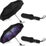 REPEL Windproof Travel Umbrella - Compact & Withstands Winds up to 85MPH , Strongest Premium Auto Folding Umbrella for Rain and Sun - Durable, Light & Portable for Women & Men , Fits Backpack & Cars - Image 6