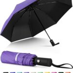 Seniny Windproof Travel Umbrella, Automatic Umbrellas for Rain, Portable & Compact Umbrellas for Backpack, Strong UV for Protection, Folding Small Sun Umbrella for Car, Walking