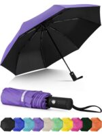 Seniny Windproof Travel Umbrella, Automatic Umbrellas for Rain, Portable & Compact Umbrellas for Backpack, Strong UV for Protection, Folding Small Sun Umbrella for Car, Walking - Image 3
