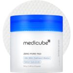 medicube Toner Pads Zero Pore Pad 2.0 | Dual-Textured Facial Pad for Exfoliation and Pore Care with 4.5% AHA Lactic Acid, 0.45% BHA Salicylic Acid | Ideal for All, Korean Skin Care, 70 Pads (1 Pack)