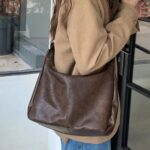 celestina Hobo Bags for Women, Ultra Soft Foldable Vegan Leather Shoulder Handbag, Stylish Slouchy Tote Purses - Image 6