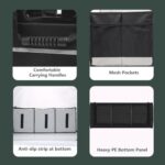 Trunk Organizer for Car, 95L Large Capacity Storage with Non-Slip Bottom Strips and 2 Retractable Straps, Cargo Organizer for Suv, Truck, Sedan, Waterproof Portable Car Organizers for Women Men - Image 3