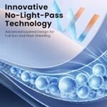 Magnelex Car Windshield Sunshade | Innovative No-Light-Pass Technology for Maximum Protection | Foldable Sun Shade Keeps Your Vehicle Cool | Fit for Cars, Trucks, and SUVs | Large (63 x 33.8 in) - Image 6