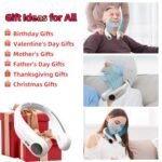 Portable Neck Fan,Hands Free Personal Wearable Bladeless Fan,6000mAh USB Rechargeable,360° Cooling,LED Display,4-Speeds,Birthday Gifts for Men Women Dad Mom,Valentines Day Gifts for Her Him (White) - Image 4