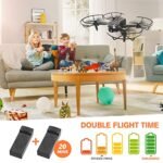 AVIALOGIC Mini Drone with Camera for Kids, Remote Control Helicopter Toys Gifts for Boys Girls, FPV RC Quadcopter with 1080P HD Live Video Camera, Altitude Hold, Gravity Control, 2 Batteries, Black - Image 3