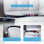 Car Seat Gap Filler Set of 2, Soft Foam Multifunctional Seat Side Gap Filler with Organizer & Hook Function, 3in1 Gap Stopper Universal Fit Car SUV Truck Fill The Gap Between Seat & Console - Image 2