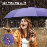 Seniny Windproof Travel Umbrella, Automatic Umbrellas for Rain, Portable & Compact Umbrellas for Backpack, Strong UV for Protection, Folding Small Sun Umbrella for Car, Walking - Image 5