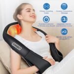 AERLANG Shiatsu Back and Neck Massager, Back Massager Deep Tissue Kneading Neck and Shoulder Massage with Heat, Electric Massage Pillow Fathers Day Gift Ideas from Daughter Son(NOT Cordless) - Image 7