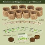 Planters' Choice 9 Herb Indoor Window Garden Kit - House Plants Seeds - Best Unique Easter Gift Ideas for Women, Mom, Friend, Her, Birthday, Housewarming, Mother - New Home Kitchen Gifts - Image 7