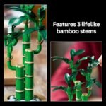 LEGO Botanicals Lucky Bamboo Building Set - Artificial Plant for Indoor Home Décor, Adults Ages 18+ - Gift for Valentines Day for Him - Fake Plant Decoration for Table, Desk, Office - 10344