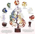 YATSKIA Chakra Crystal Tree - Handmade Healing Crystal Trees with 7 Chakra Stones | Tree of Life for Meditation | Feng Shui | Birthday Gift for Woman | Gifts for Women | Home Decor | Office Decor - Image 6