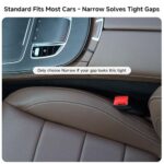 Car Seat Gap Filler Set of 2, Soft Foam Multifunctional Seat Side Gap Filler with Organizer & Hook Function, 3in1 Gap Stopper Universal Fit Car SUV Truck Fill The Gap Between Seat & Console - Image 5