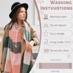 YSense Winter Scarf for Women, Fashion Long Plaid Scarves Warm Big Tartan Blanket Wrap Shawl Ladies Gifts