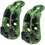 Blusabaca 2PCS Car Seat Back Storage Headrest Hooks, Sunrise Purse Holder Bags Hanger, PU Leather Double Metal Hook for Backseat Organizer, Women Car Accessories Organization - Image 5