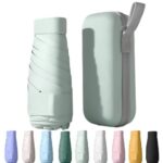 UPF50+ Mini Travel Sun Umbrella for Purse With Case,Small Compact UV Umbrella Protection Sun,Lightweight Portable Parasol Windproof for Women Men Kids - Image 4