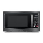 TOSHIBA EM131A5C-BS Countertop Microwave Ovens 1.2 Cu Ft, 12.4" Removable Turntable Smart Humidity Sensor 12 Auto Menus Mute Function ECO Mode Easy Clean Interior Black Color 1000W