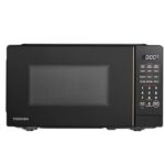 TOSHIBA EM131A5C-BS Countertop Microwave Ovens 1.2 Cu Ft, 12.4" Removable Turntable Smart Humidity Sensor 12 Auto Menus Mute Function ECO Mode Easy Clean Interior Black Color 1000W