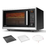 TOSHIBA EM131A5C-BS Countertop Microwave Ovens 1.2 Cu Ft, 12.4" Removable Turntable Smart Humidity Sensor 12 Auto Menus Mute Function ECO Mode Easy Clean Interior Black Color 1000W - Image 5