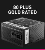 MSI MAG A1250GL PCIE5, Fully Modular Compact Gaming 1250W Power Supply, 80+ Gold, ATX 3.1 & PCIe 5.1 Ready, Native Dual-Color 12V-2x6 Cable, 10 Year Warranty - Image 4