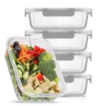 JoyJolt 24pc Borosilicate Glass Storage Containers with Lids | 12 Airtight/Freezer Safe Food Storage Containers for Pantry and Kitchen | Meal Prep Container for Lunch | Glass Tupperware Set - Image 2