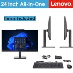 Lenovo AIO 24" FHD All-in-One Desktop Computer, Lifetime Office 365 for Web, Intel 4-Core Processor, 8GB DDR4 RAM, 512GB PCIe SSD, WiFi 6, Bluetooth 5.2, HDMI, Onyx Black, KB, Windows 11 Home - Image 4