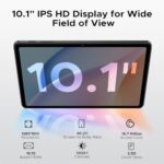 DOOGEE Tab A9 Android Tablet,10 inch Tablet,12GB+64GB/2TB TF,6580mAh Gaming Tablets,2.0GHz Quad Core,1280x800 IPS HD,Dual Speakers,5G WiFi,BT5.0,Face Unlock,Android 15 Tablet with Keyboard,Pen&Mouse - Image 3