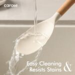 CAROTE 22pcs Silicone Cooking Utensils Set, 446°F Heat Resistant Kitchen Utensils Gadgets Set, Spatula, Turner, Whisk, Tongs - Image 3