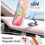 FNTCASE for iPhone 17 Pro-Max Case: [Compatible with Magsafe] Translucent Matte Cases with [Full Camera Protection] [Screen Protector] Military Grade Shockproof Protective Phone Cover - Light Pink