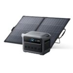Anker SOLIX C1000 Gen 2 Portable Power Station with 200W Bifacial Solar Panel, 2,000W (Peak 3,000W) Solar Generator, Full Charge in 49 Min, 1,024Wh LiFePO4 Battery