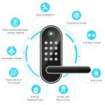 Fingerprint Smart Door Lock with Handle & Keypad – No More Lost Keys, Keyless Entry & Remote Access for Home, Kids, Airbnb & Rental Property, DIY Install, Alexa & Google Compatible - Image 3