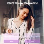 Wireless Earbuds Bluetooth 5.3 Headphones Sports, 48H Over Ear Buds with ENC Mic, Stereo Deep Bass Bluetooth Earbuds with Secure Earhooks, LED Display, IPX7 Waterproof Earphone for Running/Gym Purple Visit the Csasan Store - Image 6