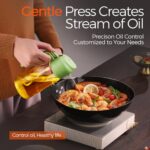 YARRAMATE 16oz/470ml Glass Olive Oil Sprayer for Cooking with Stickers, 2 in 1 Oil Dispenser for Kitchen Gadgets, Food Grade Premium Spray Bottle with Portion Control for Salad, Frying, BBQ (Green) - Image 5