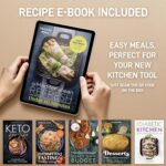 Zulay Kitchen Premium Garlic Press Set - Rust Proof Professional Garlic Mincer Tool - Easy-Squeeze, Easy-Clean with Soft, Ergonomic Handle - Silicone Garlic Peeler & Brush (Silver) - Image 5