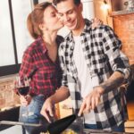 Cooking Spoon for Nonstick Cookwares, Great for Cooking and Serving Sturdy BPA-Free Matte Silicone, Wood Handle Spoon for Mixing, Scoop, and Scrape (Black & Grey, 11.4 inch)