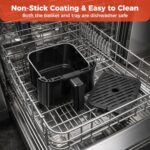 NEWBULIG Air Fryer, Compact Digital 3 Qt Airfryer with Nonstick Plate & Dishwasher Safe Basket, Quick Easy Meals, Features Auto Shutoff and Simple Touchscreen, Ideal for Small Spaces - Image 6