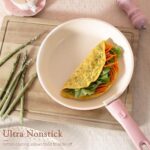 Astercook 21 Pcs Pots and Pans Non Stick Ceramic Cookware Set, Detachable Handles, RV Kitchen Cooking Set, Oven Safe, Induction Ready, Stackable, Pink - Image 4