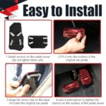 2PCS Non-Slip Car Pedal Covers, Premium Aluminum Alloy Gas and Brake Pedals Covers for Safe Driving, Automatic Transmission Pedal Covers Replacement Kit, Universal Car Accessories for Most Car - Image 4