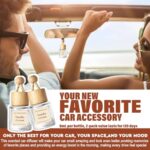 HoogaLife Car Air Freshener Diffuser 2 Pack Hanging Air Freshener Diffuser - Vanilla Cream Fragrance Oil Air D iffuser for Car, 45+ days Long Lasting Fragrance Made in USA C ar Air Fresheners (V54) - Image 6