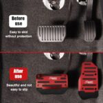 2PCS Non-Slip Car Pedal Covers, Premium Aluminum Alloy Gas and Brake Pedals Covers for Safe Driving, Automatic Transmission Pedal Covers Replacement Kit, Universal Car Accessories for Most Car - Image 6