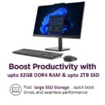 Lenovo AIO 24" FHD All-in-One Desktop Computer, Lifetime Office 365 for Web, Intel 4-Core Processor, 8GB DDR4 RAM, 512GB PCIe SSD, WiFi 6, Bluetooth 5.2, HDMI, Onyx Black, KB, Windows 11 Home