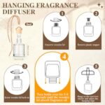AROIC Car Air Freshener for Women, 6 Pack Air Freshener Diffuser, Hanging Air Fragrance Essential Oil Diffuser, Car Scents Accessories Cute Car Interior Decor, Romantic Valentines Day Gift for Her - Image 4
