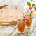 Santa Fe Clear Set of 6 Premium Acrylic Ice Tea Glass 22 oz – Unbreakable Drinkware with Textured Bubble Design, Shatterproof Tumblers for Indoor & Outdoor Use - Image 5