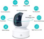 Kasa 1080p Indoor Pan/Tilt Wired Security Camera - Works as a Baby & Pet Monitor, Motion Detection & Tracking, 2-Way Audio, Night Vision, Subscription-Free Local Storage or Optional Cloud, EC70 - Image 4