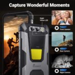 FOSSIBOT F106Pro Rugged Smartphone Unlocked,12000mAh Rugged Phone, 15GB+256GB, Android 14, 6.58" Display 48+16+20MP Night Vision Camera 110db Big Speaker 512LM Camp Light Cellphones, 4G Dual SIM/NFC - Image 3