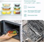 Vtopmart 8 Pack Glass Food Storage Containers with Airtight Lids, Glass Meal Prep Containers, Lunch Office Meal for Microwave, Oven, Freezer and Dishwasher, BPA Free - Image 6